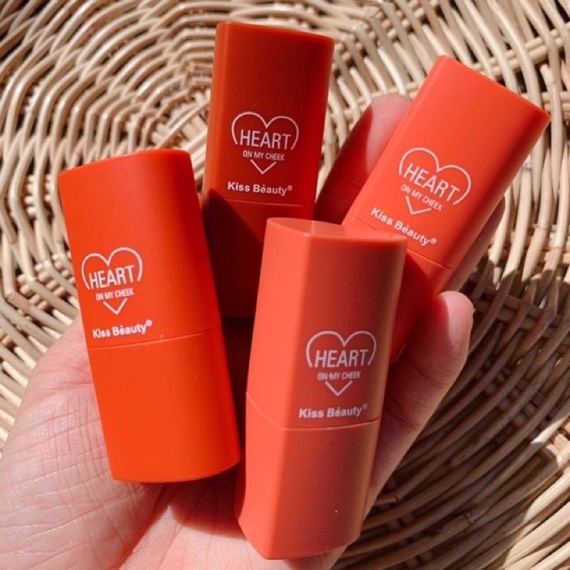 MÁ HỒNG DẠNG THỎI HEART KISS BEAUTY MỀM MịN