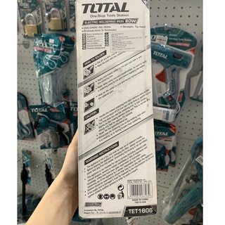 [HÀNG CHÍNH HÃNG MỚI 100%] MỎ HÀN CHÌ 60W TOTAL TET1606