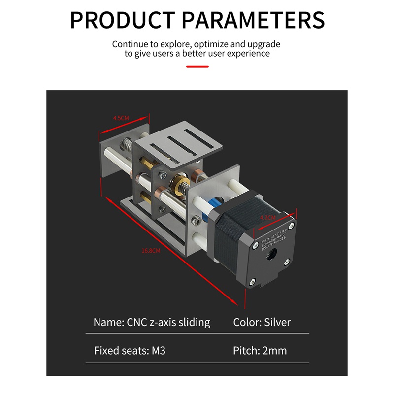 Bộ Định Tuyến CNC Z-Axis 100mm Chuyên Dụng Cho Máy Phay CNC DIY