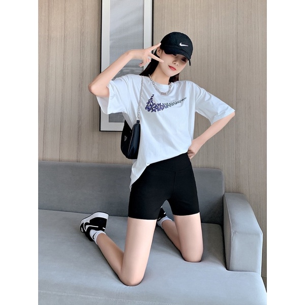 Quần Biker short dáng ngắn nữ mùa hè năng động / co dãn tôn dáng