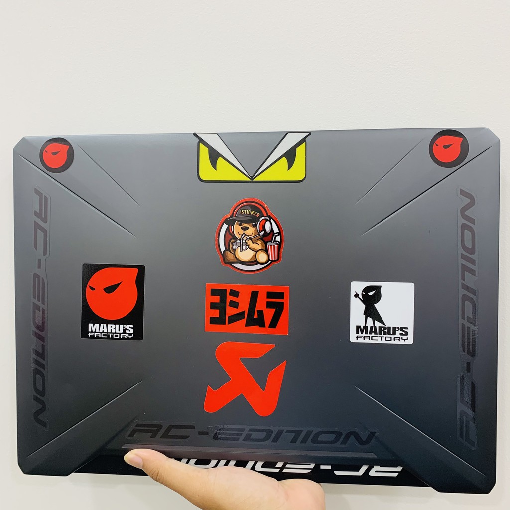 Tem phuộc RC - EDITION decal chính hãng SHINLUNG TAIWAN chống thấm cùng công nghệ in Nhật Bản dán xe