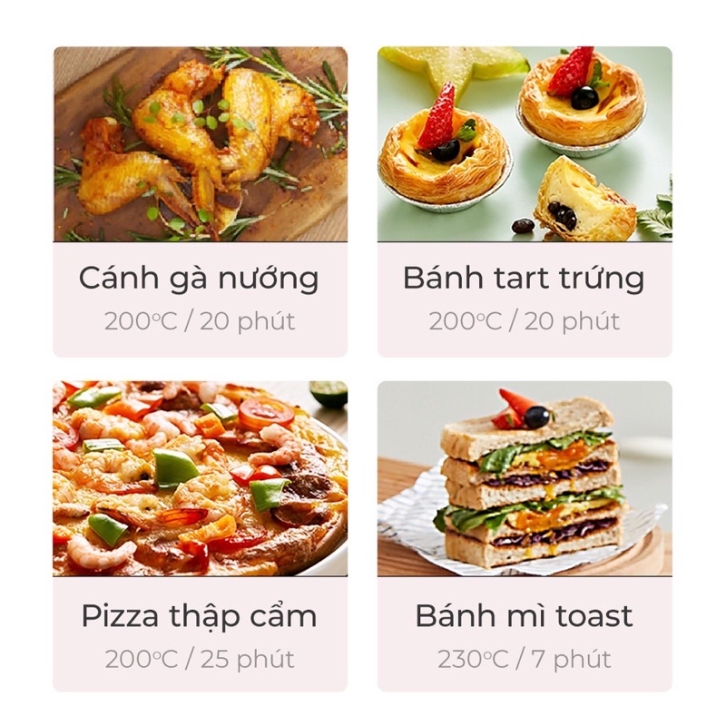 Lò nướng điện 10 lít đa năng Bear DKX-F10K5, bản quốc tế chính hãng, bảo hành 18 tháng toàn quốc