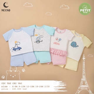 (9-36M) Bộ cộc tay cài vai petit Moon