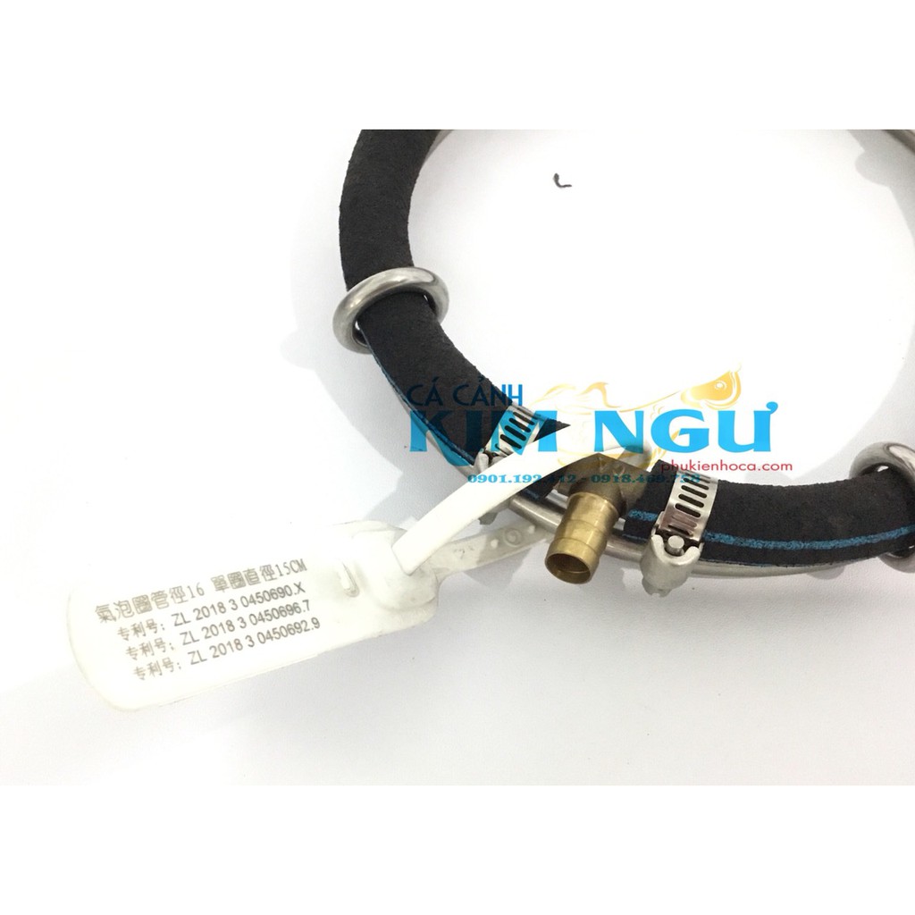 Sủi Oxy Hồ Cá Vòng Nano KEYRSIN Inox 15cm - 20cm - 35cm