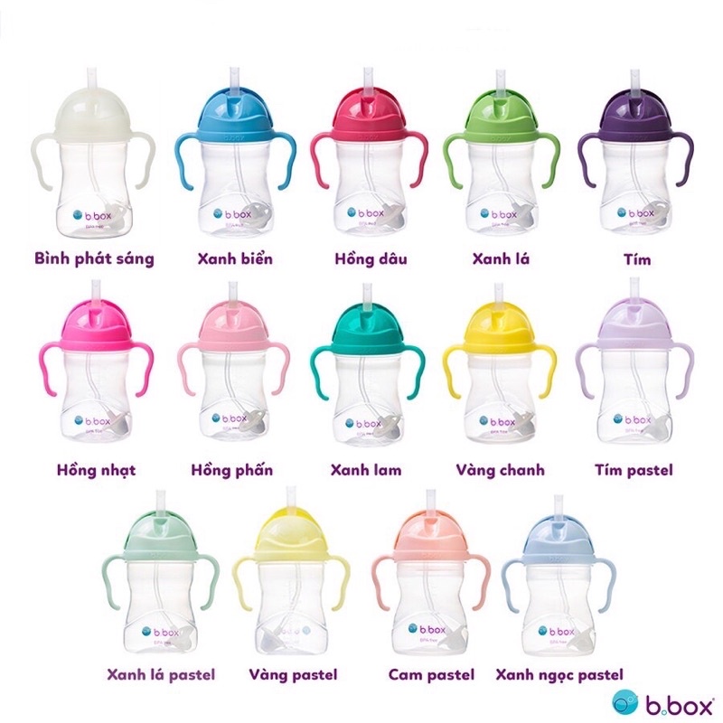 Bình nước tập hút 360 độ chính hãng cho bé 6m+