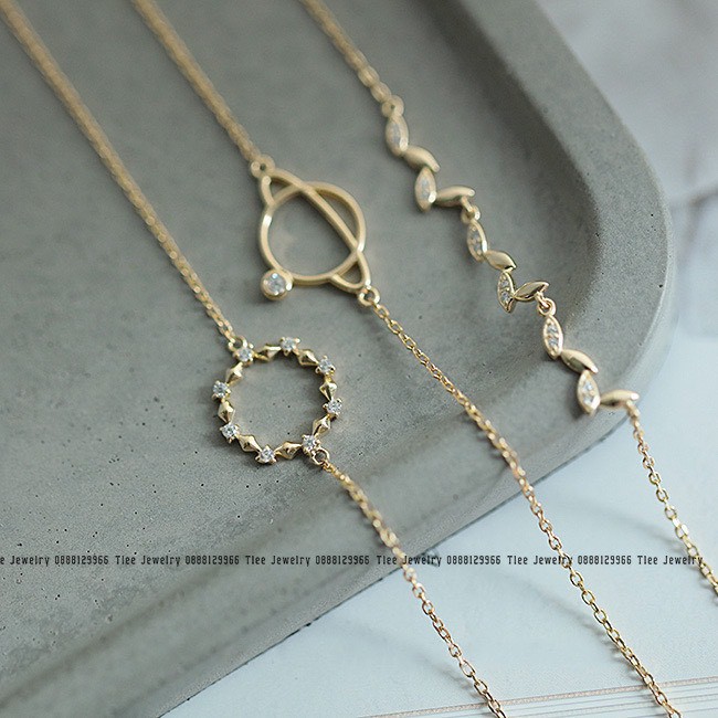 Lắc tay bạc nữ Tlee, Lắc Foliage nữ tính - TleeJewelry