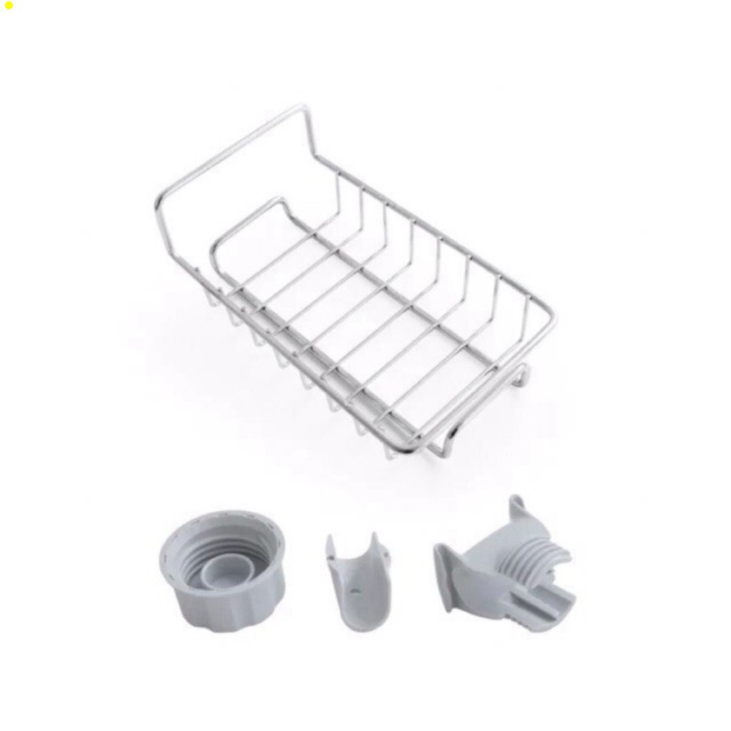 Giá treo bồn rửa bát inox 304 cao cấp, giỏ inox đựng giẻ rửa chén bát tiện lợi
