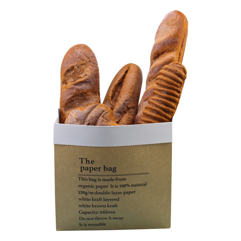 Mô Hình Bánh Mì Pháp Mềm Mại Có Hương Thơm Dùng Trang Trí Tủ Trưng Bày