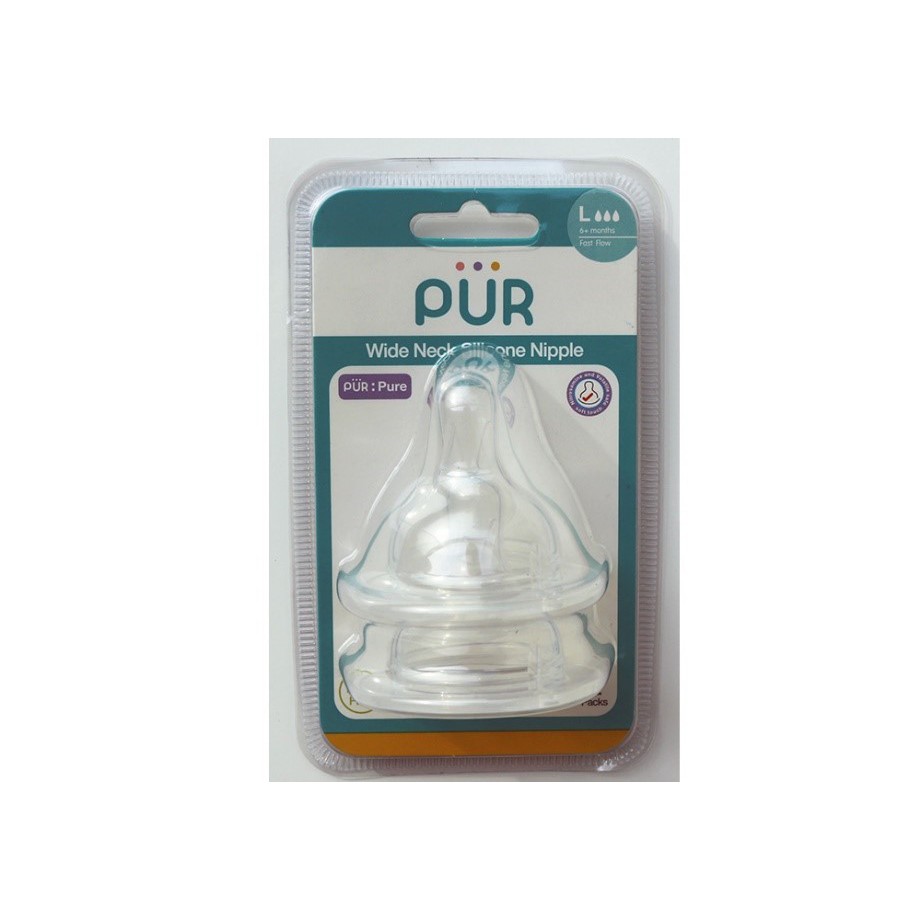 Vỉ 2 núm cổ rộng Pur