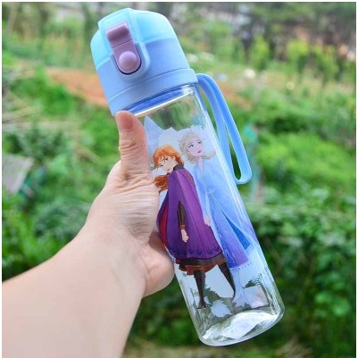 Bình đựng nước BPA FREE Elsa Anna xe hơi cho trẻ em