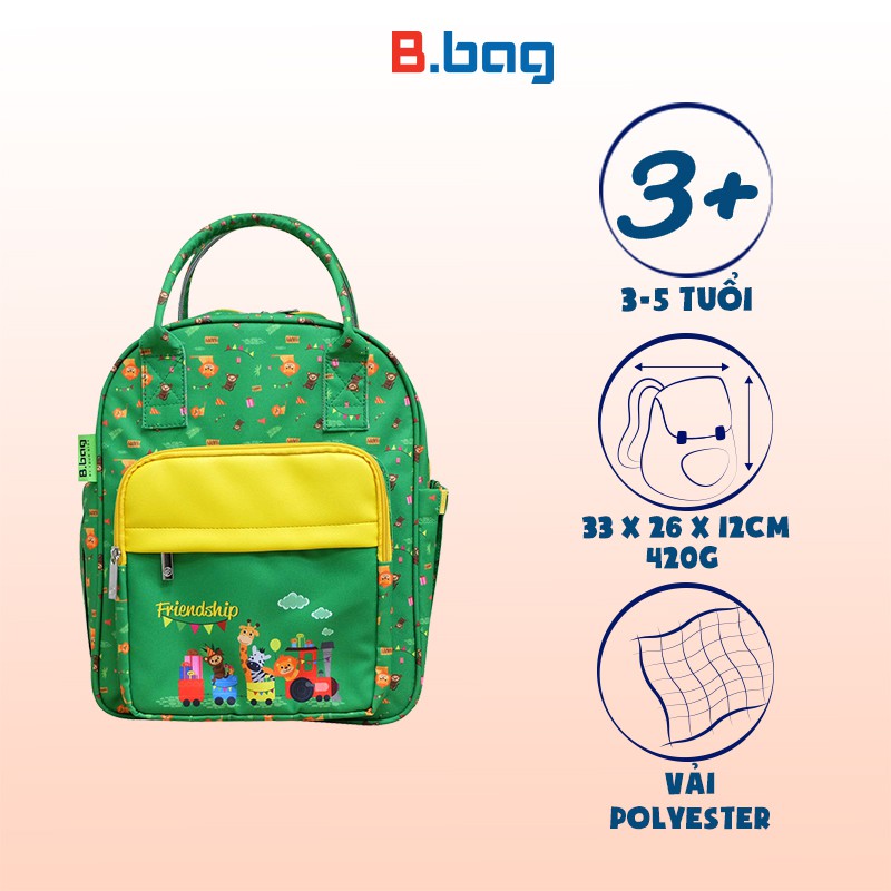 Balo mẫu giáo B.bag Summer Camp dành cho bé từ 3 đến 5 tuổi đi học mẫu giáo nhà trẻ mầm non