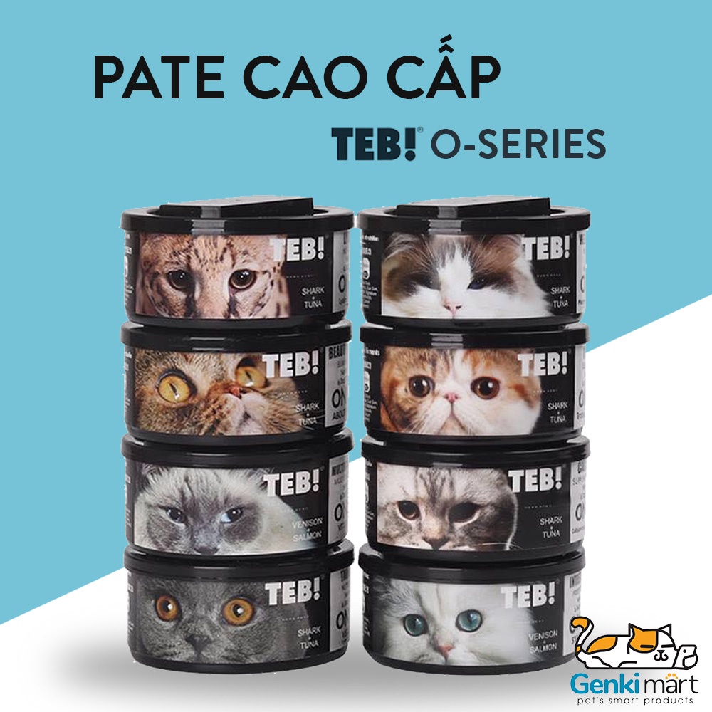 Pate mèo Teb O Series dinh dưỡng cao cấp chuyên biệt dành lon 170gr
