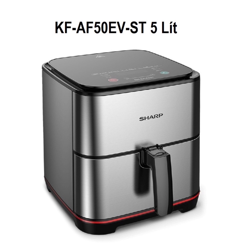 Nồi Chiên Không Dầu Sharp KF-AF50EV-ST Chống Dính 5L [1700W]