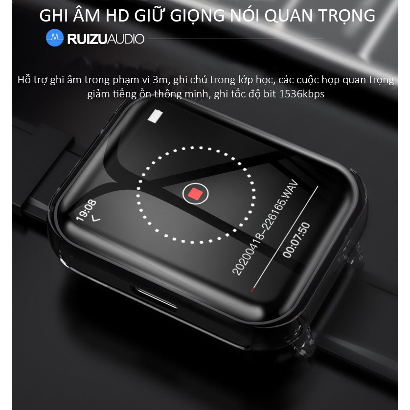 Máy Nghe Nhạc Smart Watch MP3 Màn Hình Cảm Ứng Bluetooth Ruizu M8 Bộ Nhớ Trong 8GB