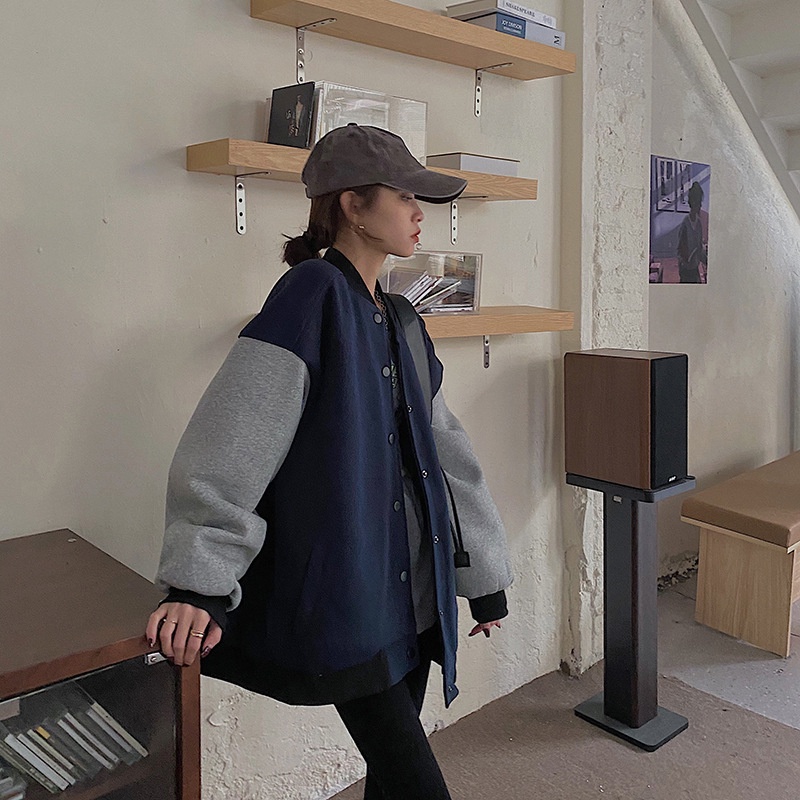 IELGY Áo Khoác Cardigan Dáng Rộng Phong Cách Hàn Quốc Thời Trang Cho Nữ