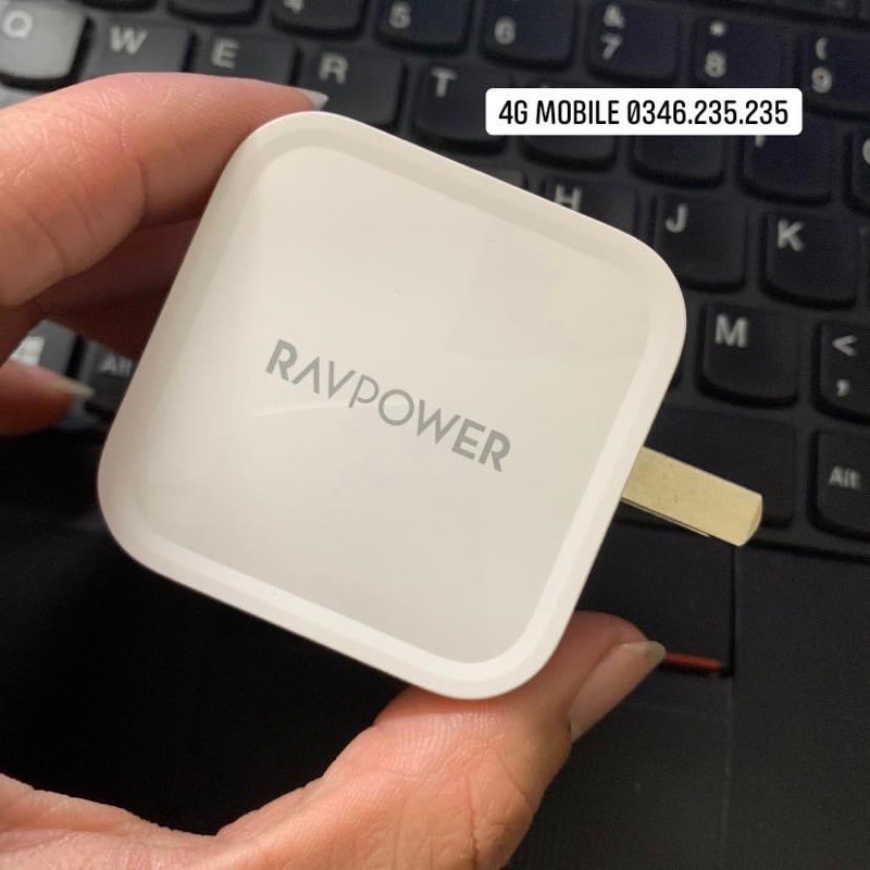 Củ Sạc Ravpower RP-PC112 - 1cổng Usb-c 61W PD 3.0 - Công Nghệ GaN