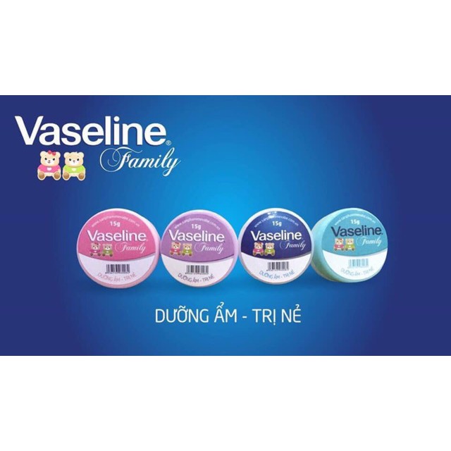 Kem nẻ vaselin gấu kem nẻ family dưỡng ẩm da khô nứt nẻ  các màu 15g