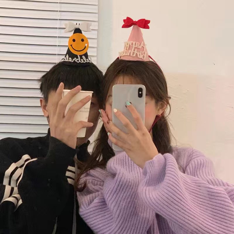 Mũ Sinh Nhật Họa Tiết Chữ Happy birthday Cho Bé