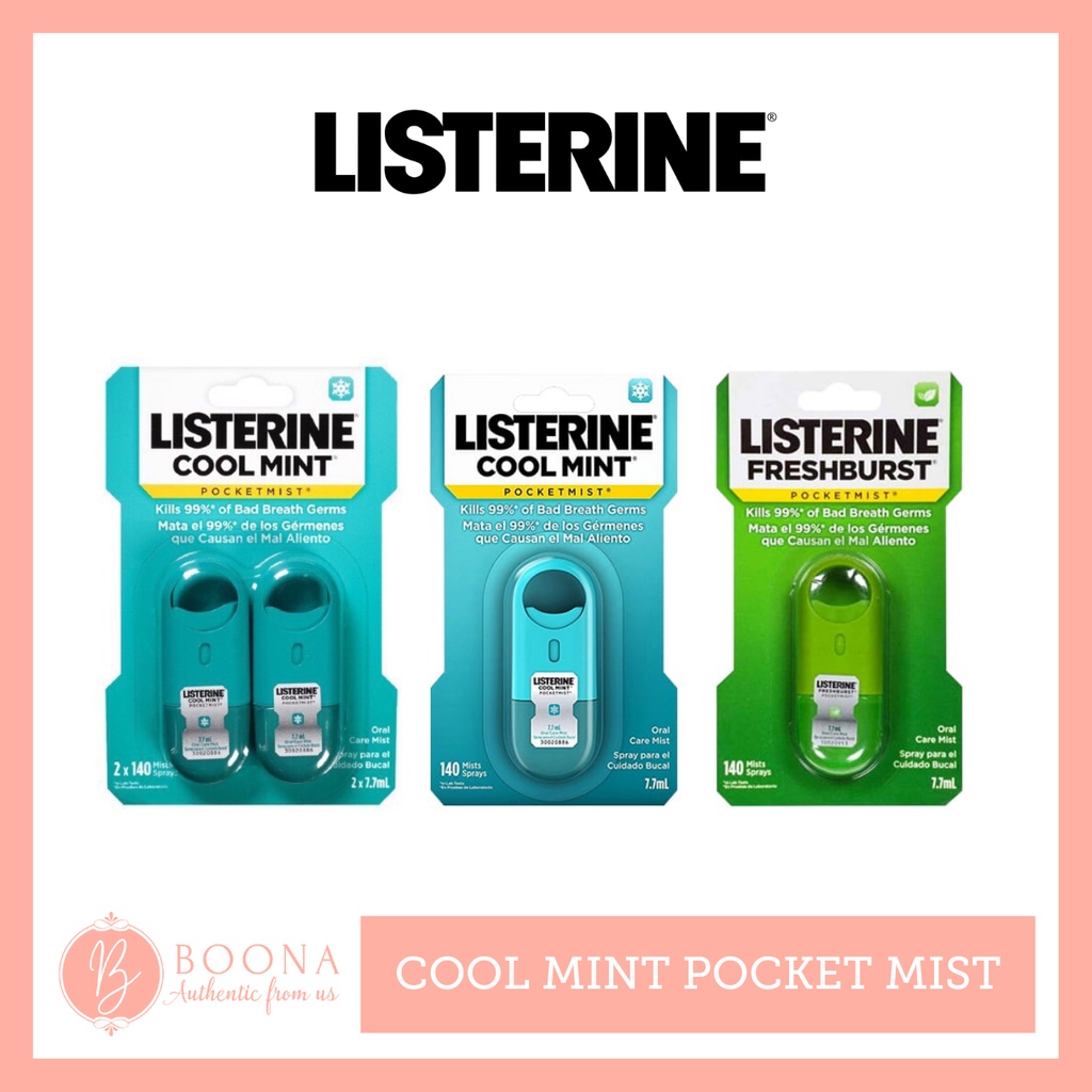 [ Listerine ] - Xịt thơm miệng Cool Mint Pocket Mist