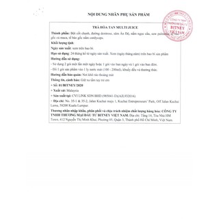 Nước ép Multi juice Chính Hãng Date 8/2026