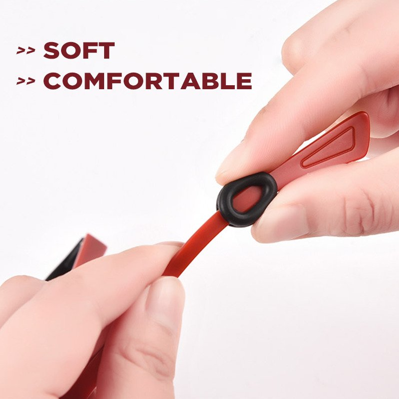 Set 2 Móc Vành Tai Giữ Mắt Kính Chống Trượt Bằng Silicon