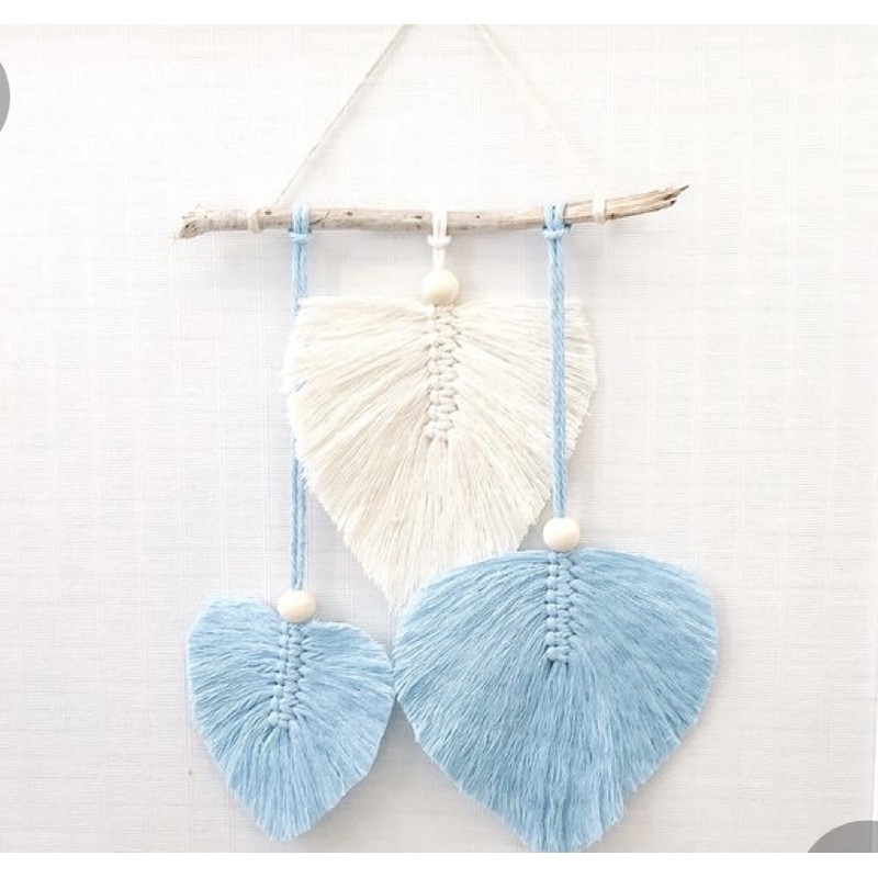 Tranh nghệ thuật MACRAME kiểu 3 lá