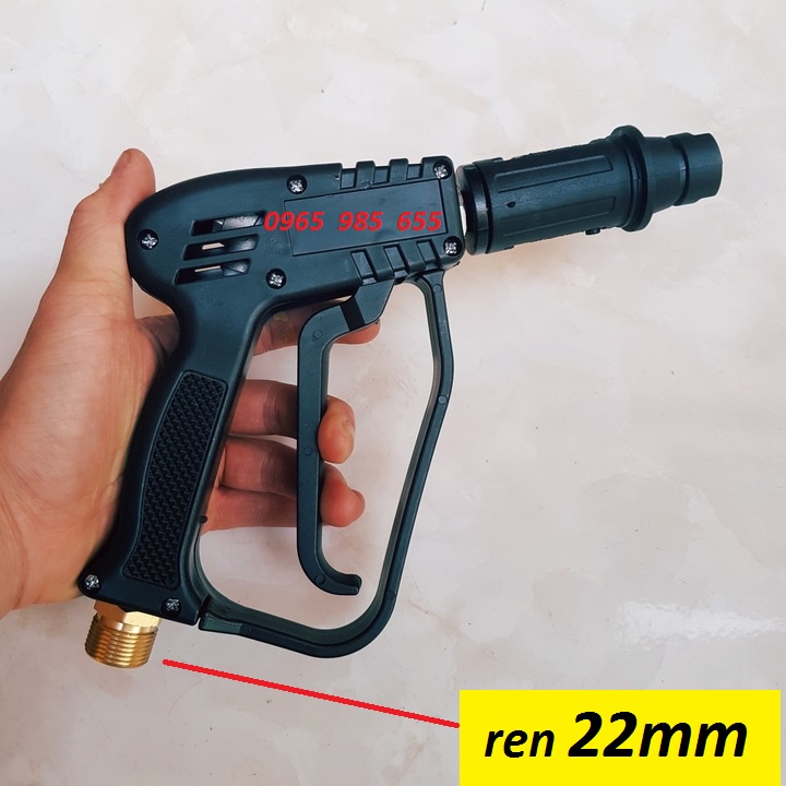 Súng rửa xe, súng xịt rửa xe áp lực cao ren 22mm, vòi xịt rửa xe
