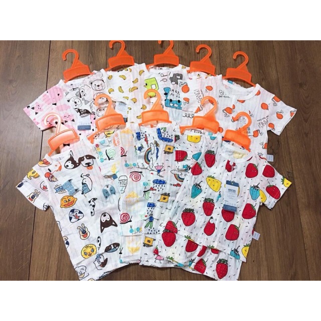 Combo 4 bộ Cotton Hình Quảng Châu