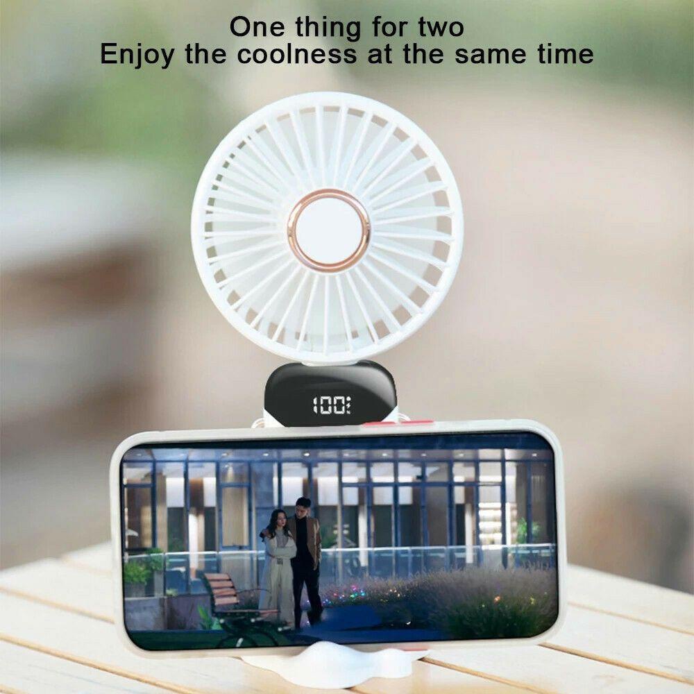 WATTLE Quạt Làm Mát Cầm Tay Màn Hình Kỹ Thuật Số Trang Trí Nhà