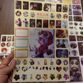 Set 4 tấm sticker Identity V