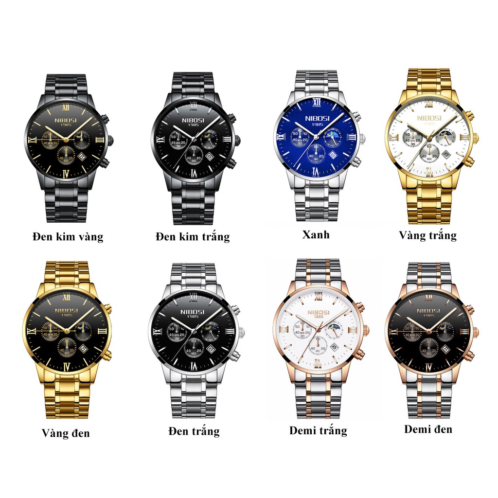 Đồng Hồ Nam NIBOSI JAPAN Mặt Kính Gia Công Siêu Bền | BigBuy360 - bigbuy360.vn