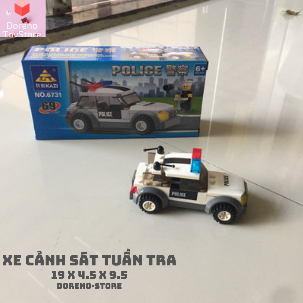 Đồ chơi lego xếp hình , Lego máy bay xe tăng xe cảnh sát nhựa ABS Doreno store cho bé 3 đến 8 tuổi