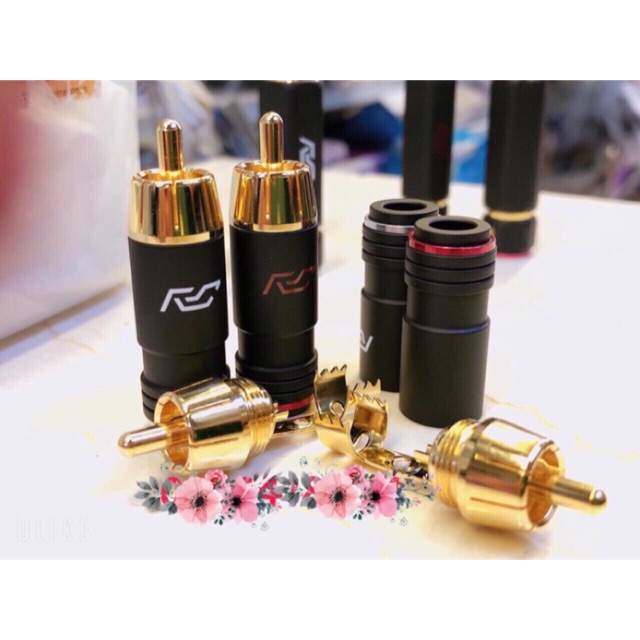 Jack Rắc AV (RCA) hoa sen nhập khẩu Made in TAIWAN. Báo giá1 Jack.