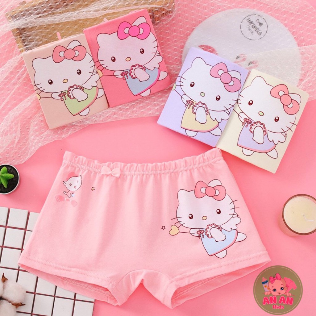 SET 5 Quần Chip Đùi Bé Gái 100% Chất Cotton Thoáng Mát Cao Cấp Siêu Mềm Mịn