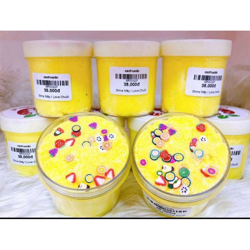 Slime Mây shop Cà Chua Đỏ, I Love Chuối 120ml