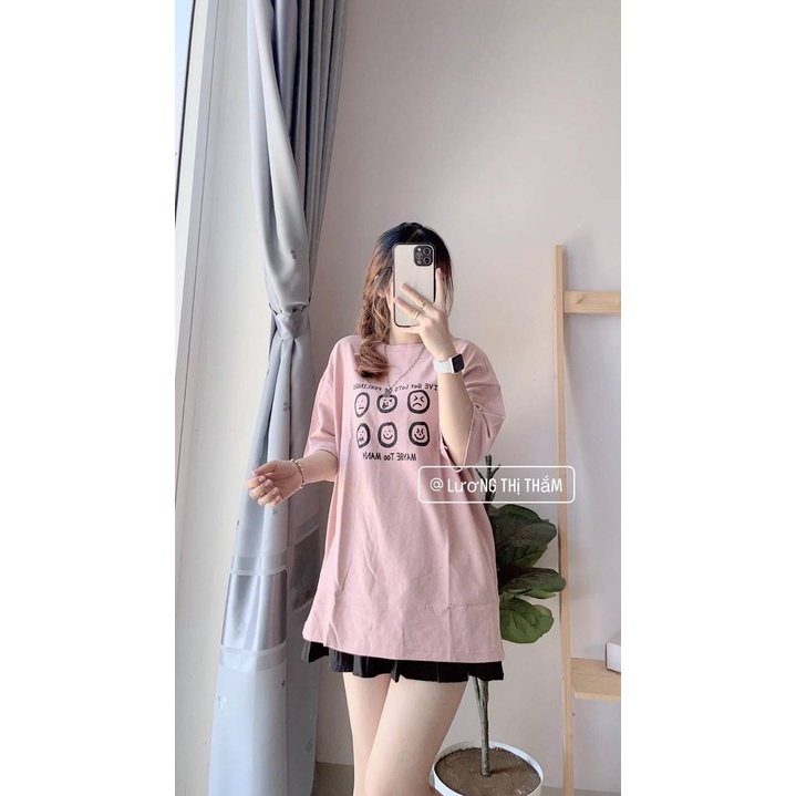 Áo thun nam nữ unisex form rộng tay ngắn in hình cổ tròn AT259