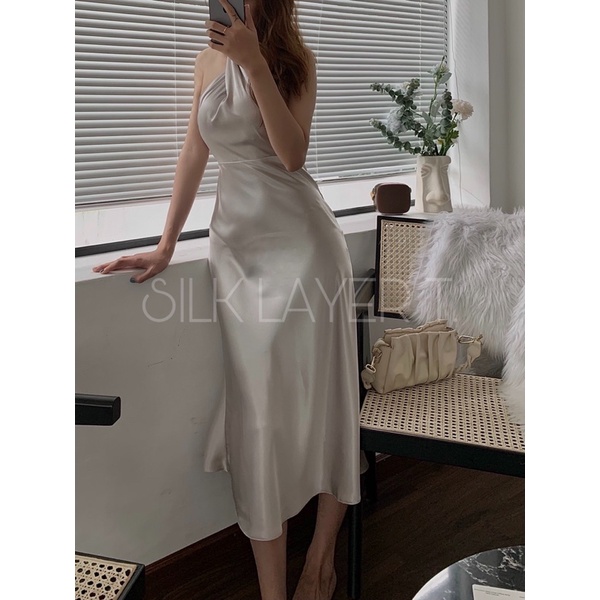 ĐẦM LỤA CỔ YẾM LALADY by SILK LAYER T.