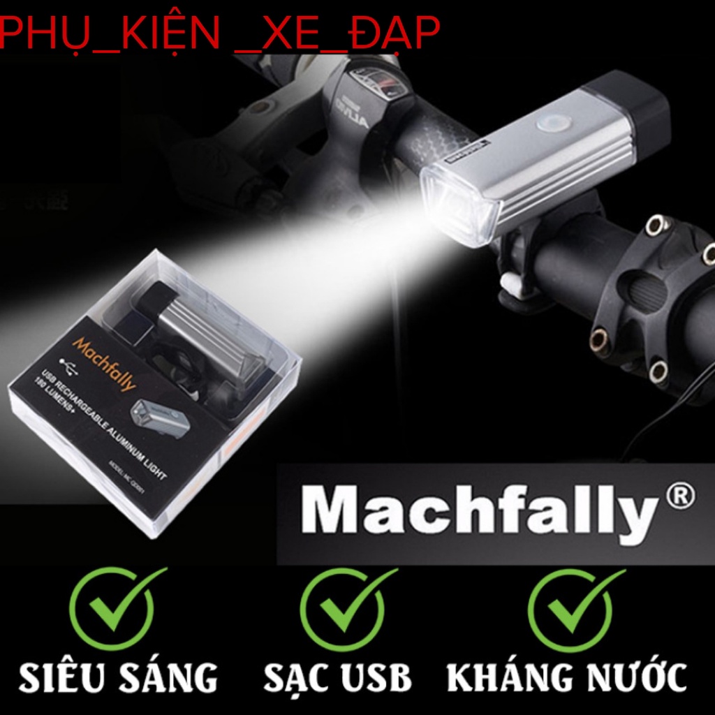 Đèn xe đạp thể thao sạc usb