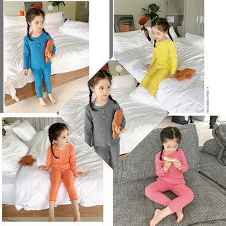 Bộ thun gân cho bé gái 8-20kg