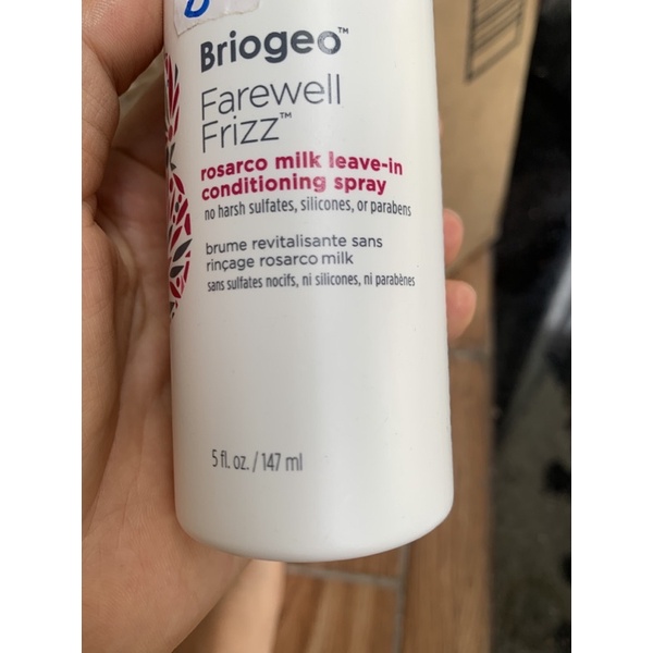 xịt dưỡng giữ ẩm tóc Briogeo Farewell frizz 147ml