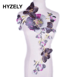 1 Miếng Vải Ren Thêu Hoa Lớn Màu Xám Dùng May Quần Áo / Trang Trí Váy Cưới