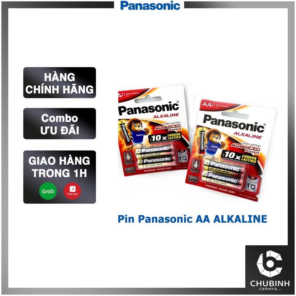 Pin cho máy ảnh Instax Mini 9, mini 11 | Pin Panasonic Alkaline AA  (2 viên)