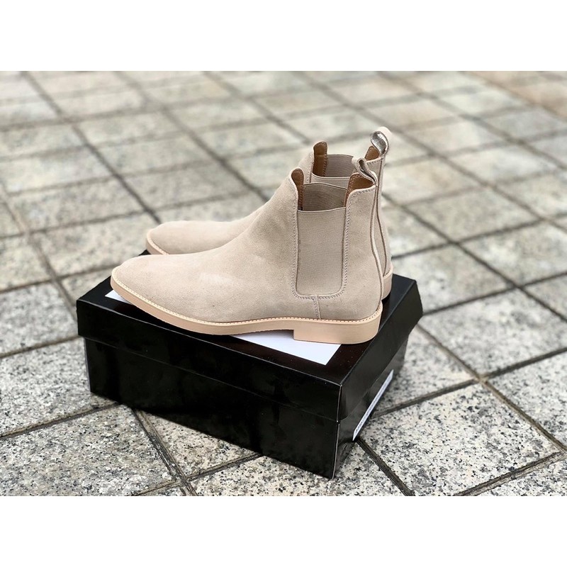 [Mã 2712FASHIONSALE giảm 12% đơn 99K] [ 5 màu ] Chelsea Boots Tan da lộn, thích hợp với quần jeans | BigBuy360 - bigbuy360.vn