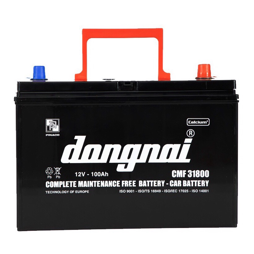 Bình ắc quy 12v khô miễn bảo dưỡng đồng nai CMF 31800 | 12V - 100ah