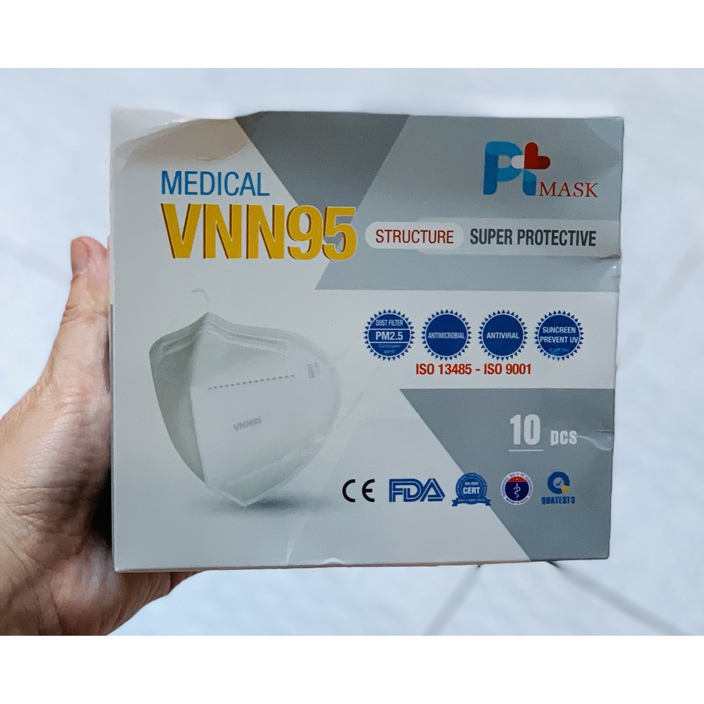 HỘP KHẨU TRANG 10 CÁI VNN95 PT MASK CHỐNG BỤI , KHÁNG KHUẨN | BigBuy360 - bigbuy360.vn