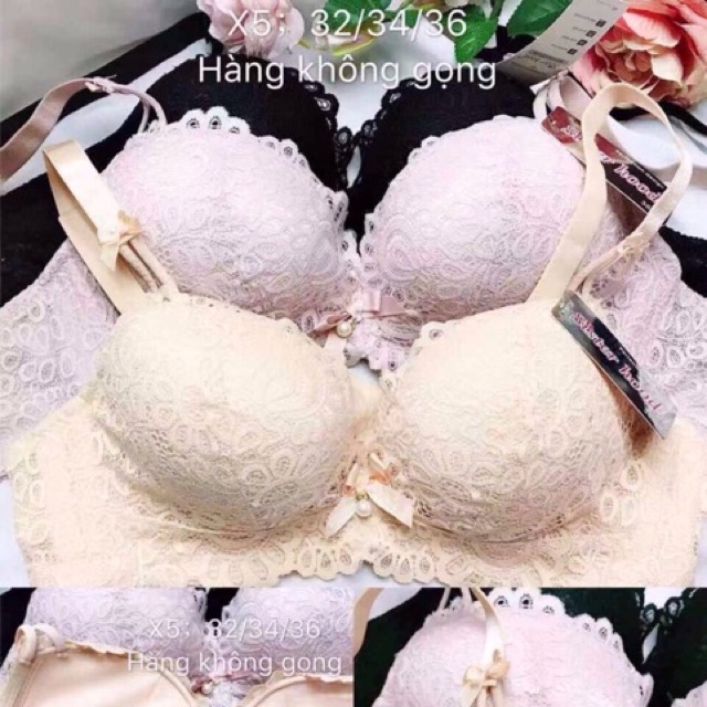 ÁO  REN,KHÔNG GỌNG 10CM SIÊU NÂNG NGỰC. HÀNG LOẠI 1.