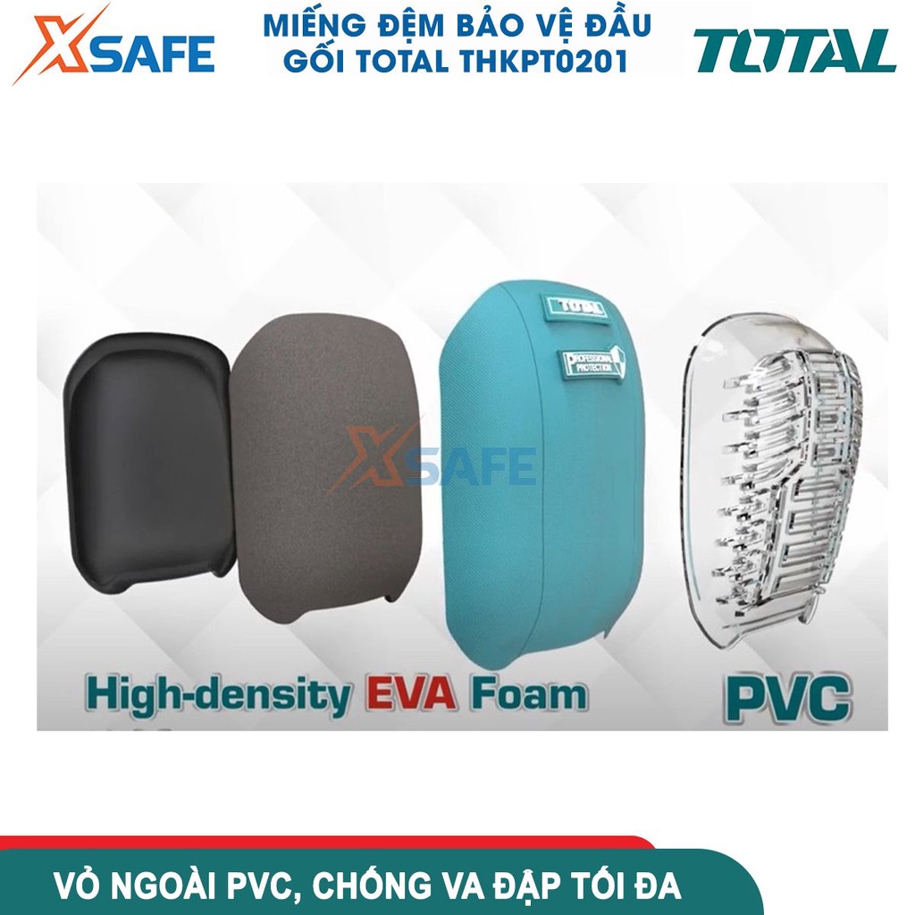 Miếng đệm bảo vệ đầu gối 180mm TOTAL THKPT0201, vỏ ngoài PVC, hai dây đai đàn hồi[CHÍNH HÃNG][XSAFE]