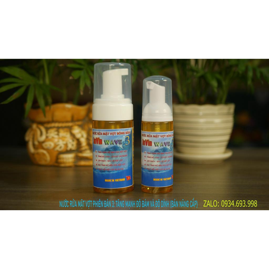 Nước rửa mặt vợt bóng bàn thương hiệu INVIN phiên bản 3, nâng cấp mạnh mẽ khả năng tạo ma sát và tăng độ dính
