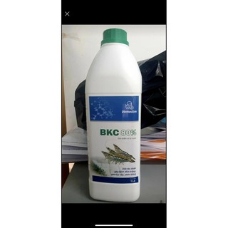 Vemedim BKC 80% tôm, dùng sát trùng nước, diệt tảo độc ao nuôi tôm, chai 1lit