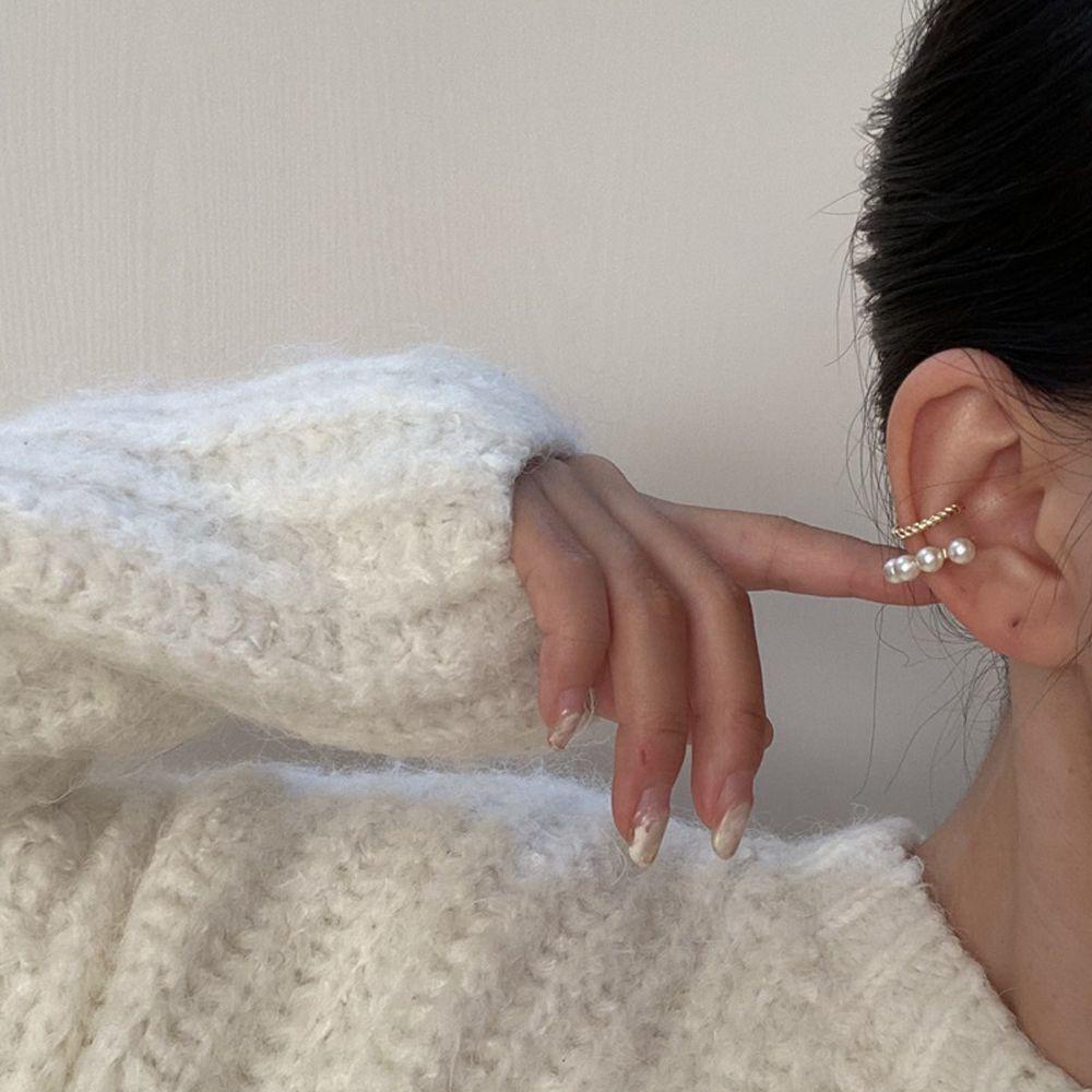 Khuyên Kẹp Vành Tai Hình Chữ C Hai Lớp Mẫu Mới Dành Cho Nữ